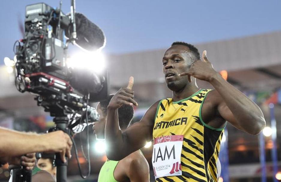 Bolt  tornato in pista a 328 giorni di distanza dall&#39;ultima volta e non ha deluso le aspettative: la Giamaica ha infatti vinto nella propria batteria della 4x100 ai Giochi del Commonwealth, pur senza entusiasmare. AFP